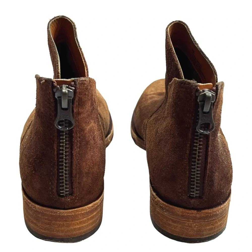 Kork-Ease Women’s Sz 6 Brown Suede Ankle Boots Leather Ryder Bootie - Picture 8 of 10